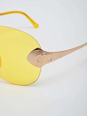 نظارة شمسية كريستيان ديور دائرية كبيرة الحجم