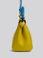 Fendi Leather Mini Peekaboo Top Handle Bag