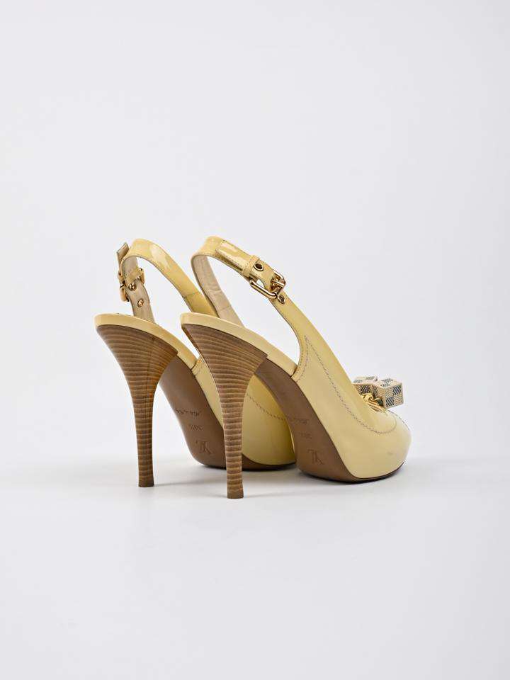 Louis Vuitton Satin Slingback Sandals - ShopStyle