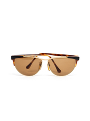 Gian Marco Venturi Double Brow Gold Vintage Frame Sunglasses