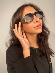 Emmanuelle Khanh Gold Marked Frames Sunglasses