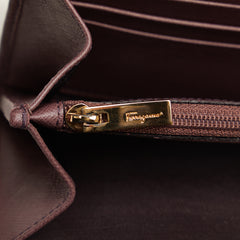 Gancini Leather Long Wallet_8