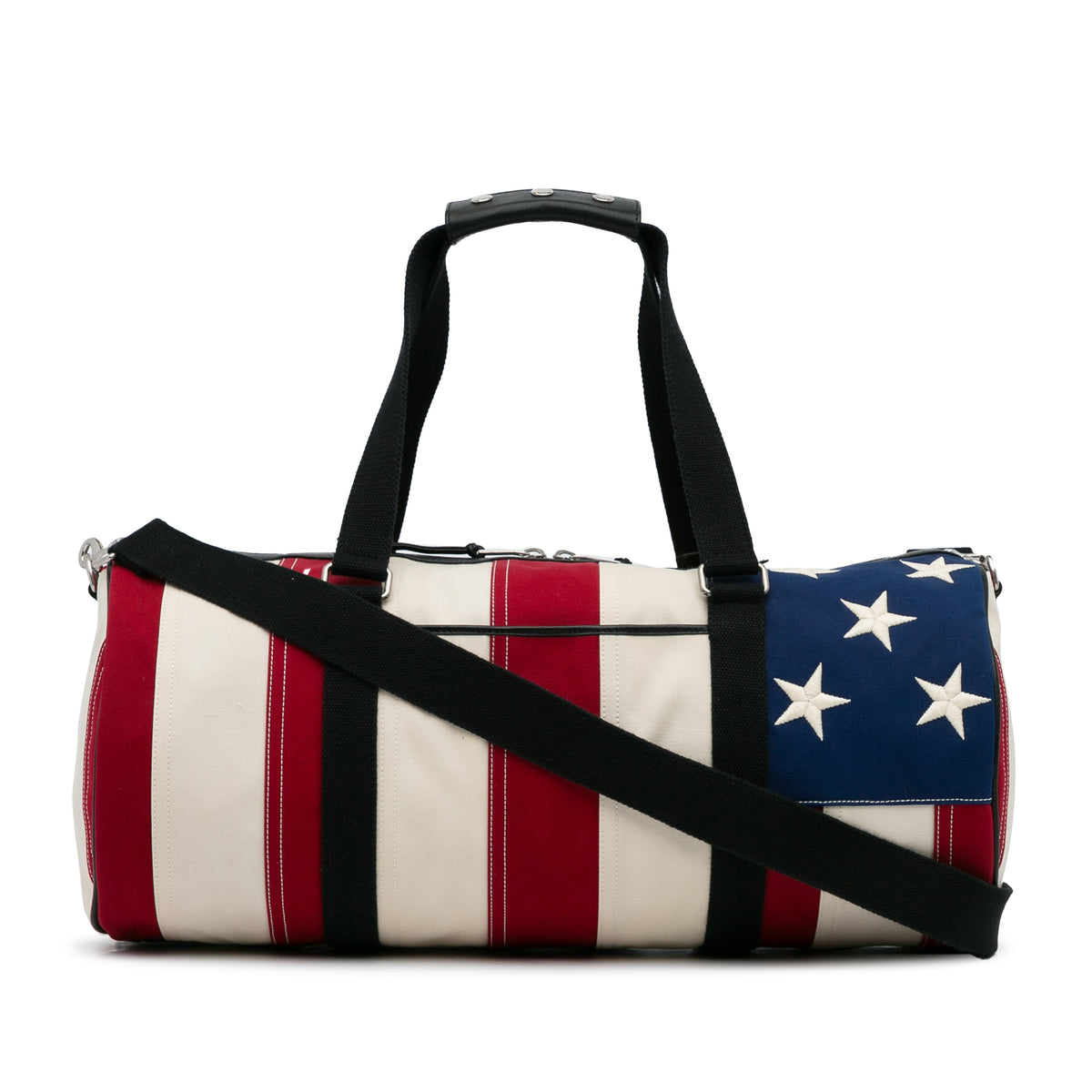 American Flag Canvas Travel Bag_0